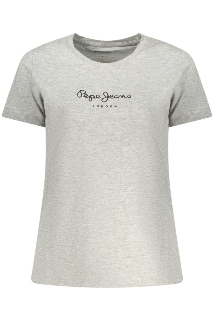 PEPE JEANS T-SHIRT MANICHE CORTE DONNA GRIGIO